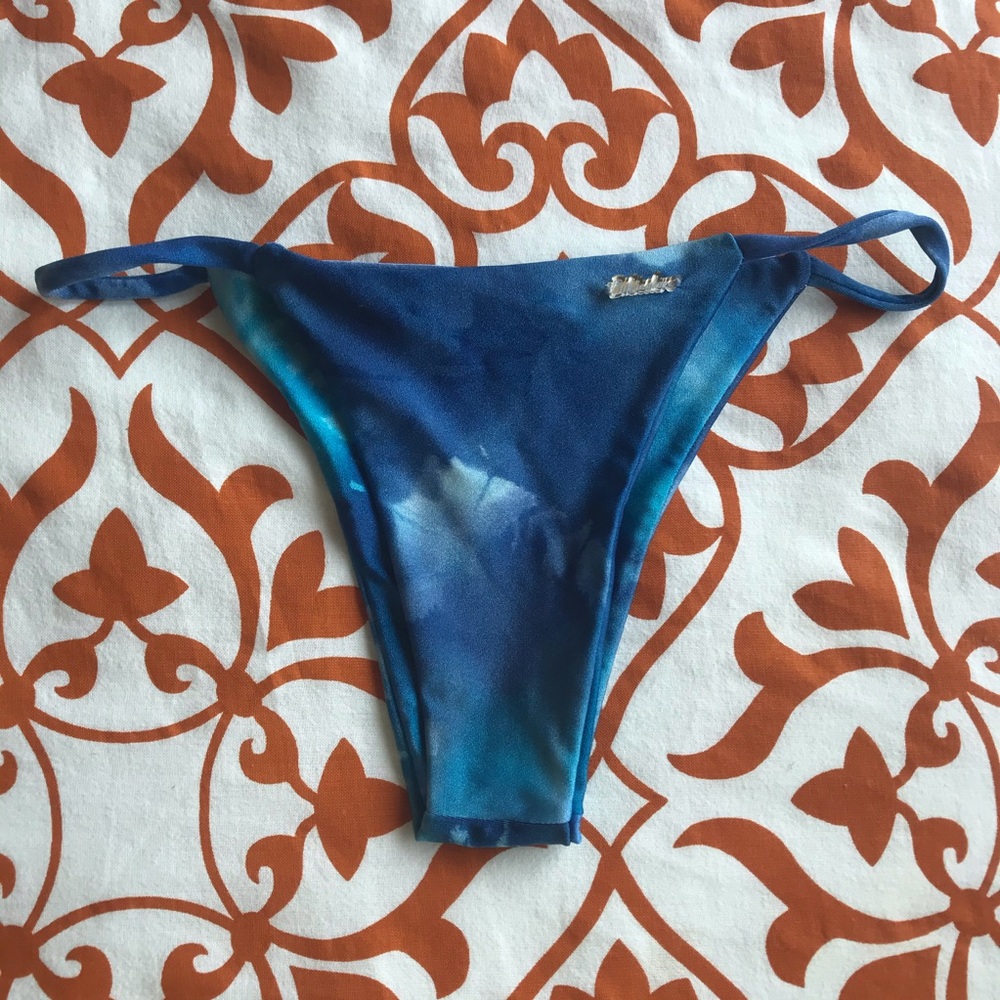 Blue Tie Dye Bikini Bottoms